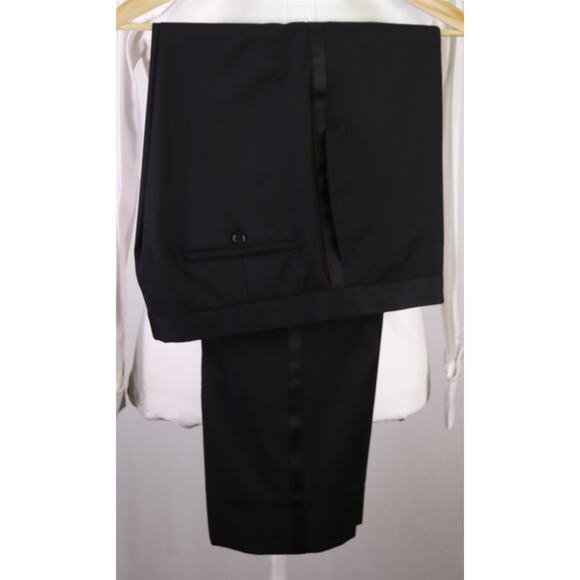 Calvin Klein Black Formal Tuxedo 2-Btn Wool Suit Blazer and Pants 42S - Picture 10 of 10